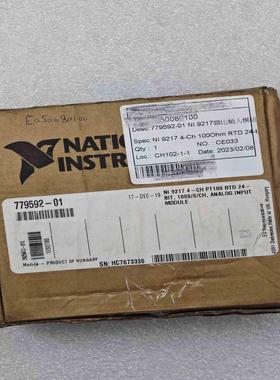 【汇生】NI 9217 4-CH PT100-RTD 24位 100【议价】
