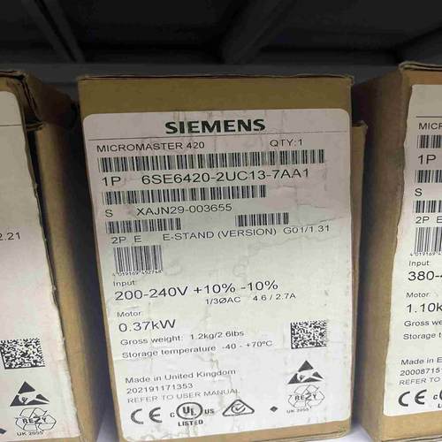 6SE6420-2UC13-7AA1MM420变频议价