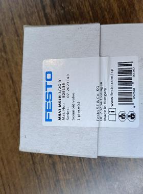 费斯托A3-MS1H-3/2G-3，未开封，~议价