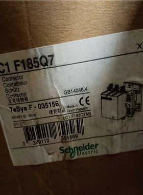 (询价) 接触器LC1F185Q7 380-400V 捷克