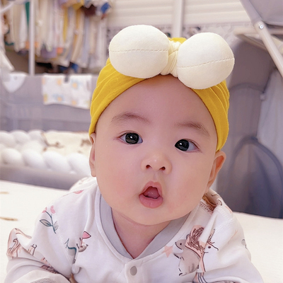 婴儿帽子春秋夏季新生儿胎帽男女宝宝印度帽0-3月6初生儿囟门帽