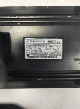 (询价)安川伺服电机 SGMGH-13ACA21 件，实物拍