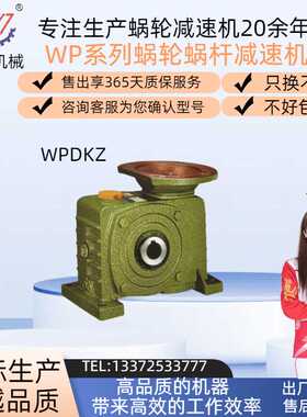 蜗轮蜗杆铁壳减速机WPDKZ40 50 60 70 80 100 120 135减速器