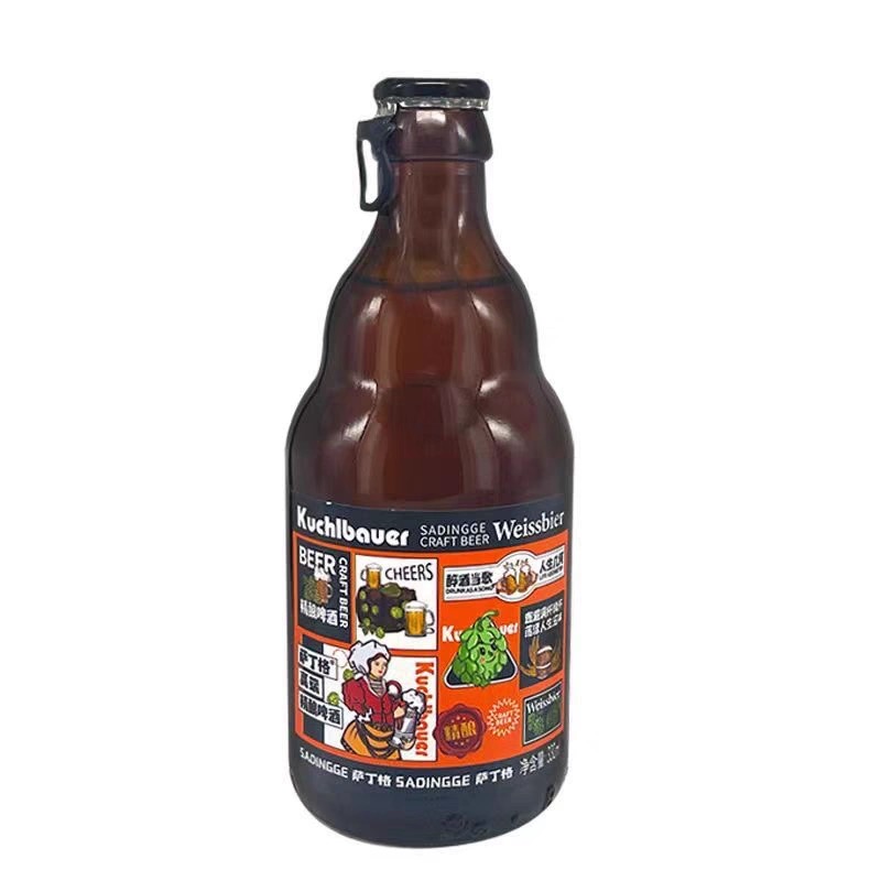 萨丁格精酿啤酒 精制原麦汁浓度11度麦香啤酒 整箱12瓶*330ml瓶装