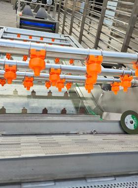 全自菜气泡动GVR清洗机喷淋式果蔬清洗设备净菜加生工产油线