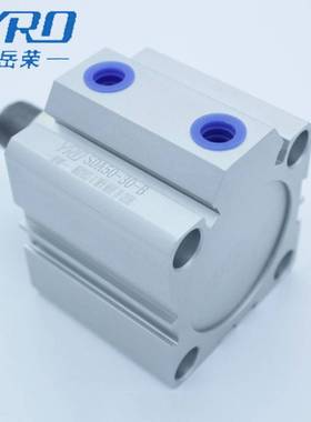 YRO岳荣气缸sda63x25x30x35x40x45x50x75x100薄型气缸外牙SDAS63