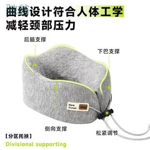 j2b思莱宜u型枕便携可折叠长途旅行安睡型护颈枕坐车出差办公室头
