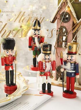 胡桃夹子人偶锡兵士兵摆件男孩女孩生日礼物圣诞节木质装饰耶诞节