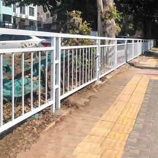 甲型锌钢隔离栏市政道路防撞围栏人行道安全护栏深圳马路栏杆定制