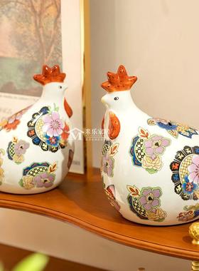 新款陶瓷可爱小鸡存钱罐储物罐摆件家居饰品新房家用装饰送礼佳品