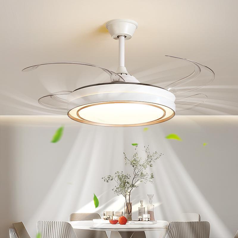 全光谱隐形风扇灯2025新款吊扇吸顶灯客厅餐厅卧室电扇吊中山灯具
