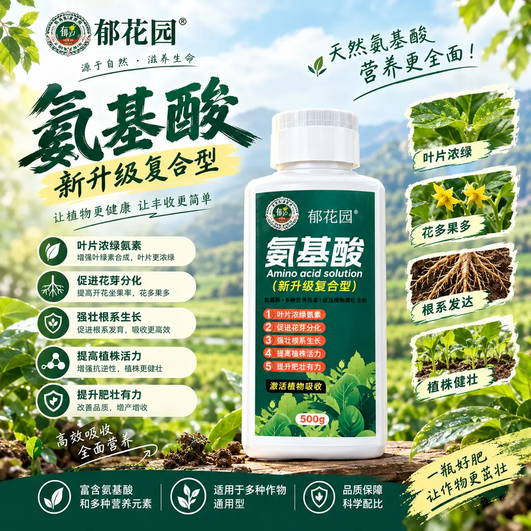郁花园氨基酸复合型肥料叶片浓绿