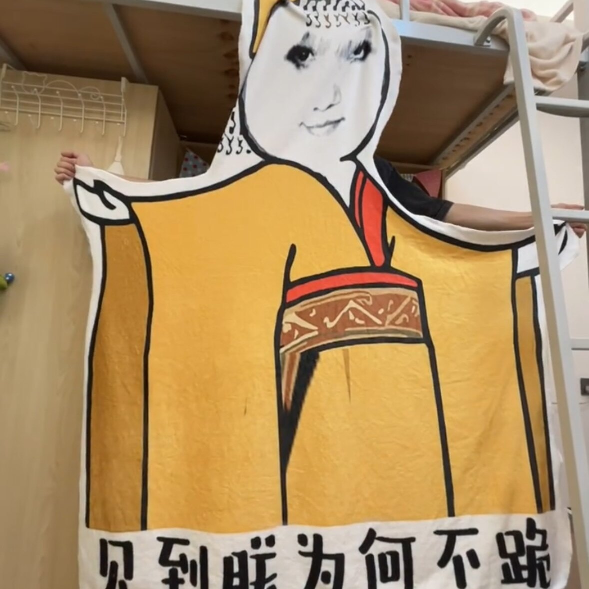 나를 보면 무릎을 꿇는 것이 어때요? 담요 용 그림 긴 유타오 표현 팩 외계인 웃긴 ??담요 여름 냉각 퀼트 에어컨 담요