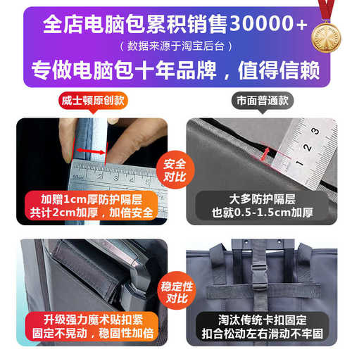台式电脑主机收纳包机箱显示器搬运运输带轮行李箱便携24寸27寸包