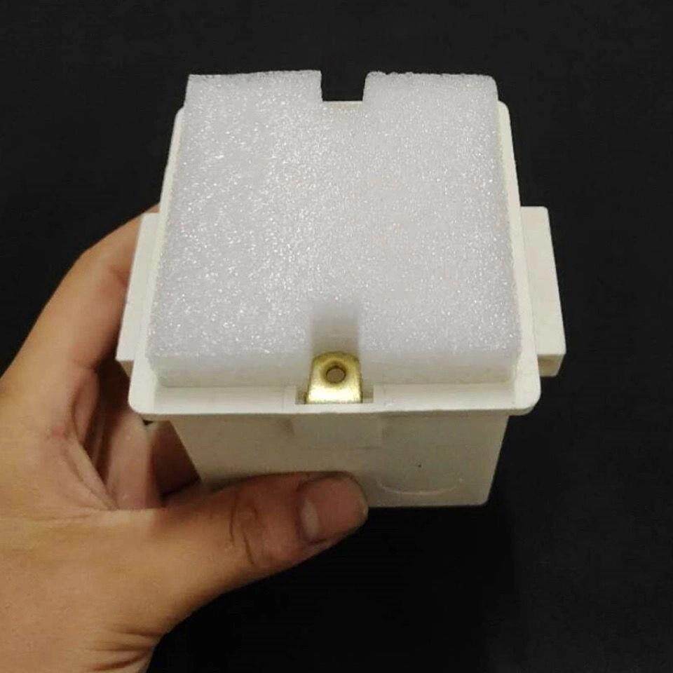 86型线盖盒充泡沫预填埋线盒填充泡沫堵保护堵头关开底盒无品牌