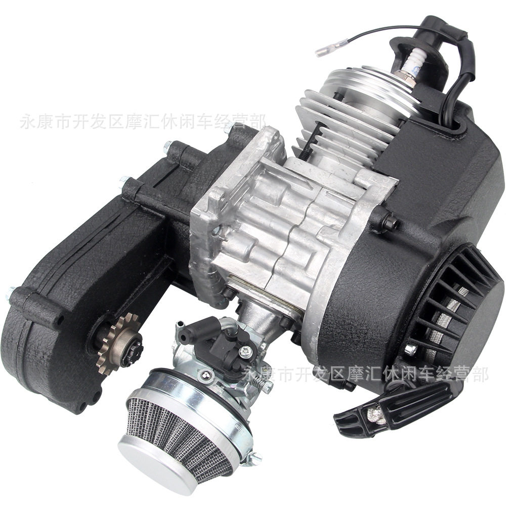 迷你摩托49CC2冲程CNC缸体改装
