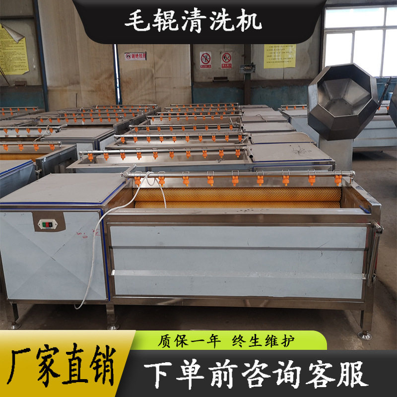 全自动小型莲藕磨皮机地瓜花生清洗去皮机毛棍商用花蛤毛辊去杂机