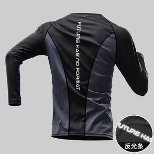 跑步上衣男运动衣服晨跑服宽松秋季速干衣训练骑行体育健身房装备