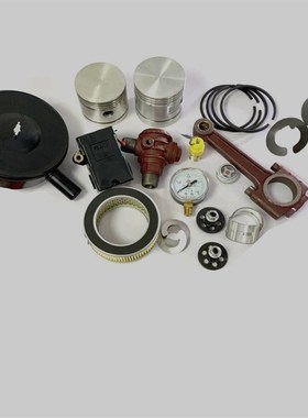 捷豹ET80空压机活塞连杆瓦EV80气泵单向阀气压表密封垫阀片机头管