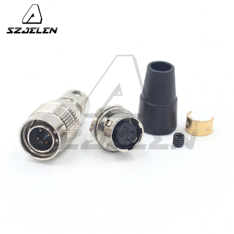 连接器插头4针,HR10A-7P-4P/ HR10A-7R-4S,4孔插座