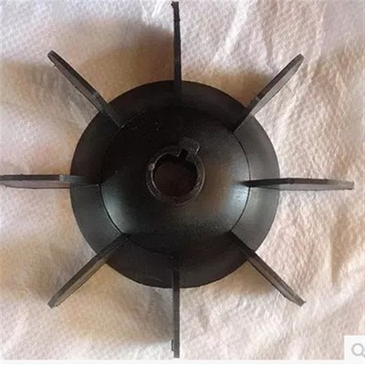 闽东电机风叶  新式3.0KW黑色带键带卡槽内径19MM外径160MM