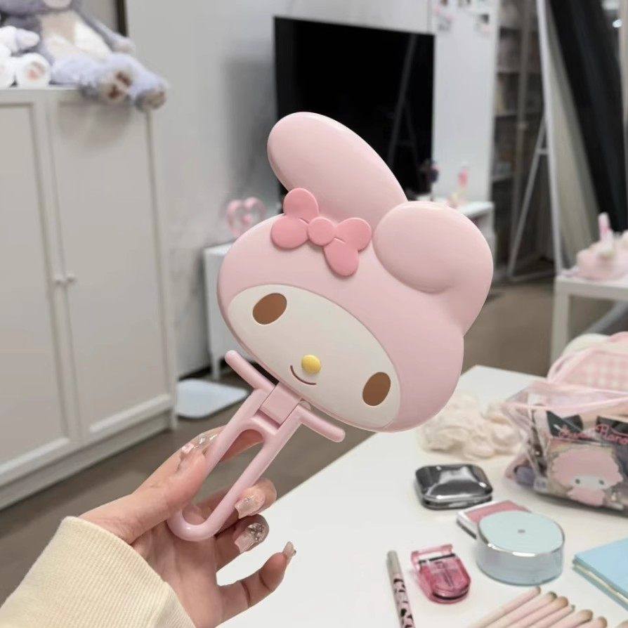 美乐蒂折叠镜子手持化妆镜桌面台式可立便携补妆镜随身高清梳妆镜,节庆用品/礼品,文化创意化妆镜,淘宝优惠券,粉丝福利购,淘宝优惠卷