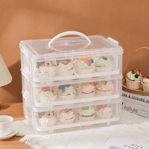 纸杯蛋糕手提包装盒甜品台打包