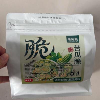 苦瓜脆片即食苦瓜片脱水蔬菜干回甘VF脱水苦瓜小零食