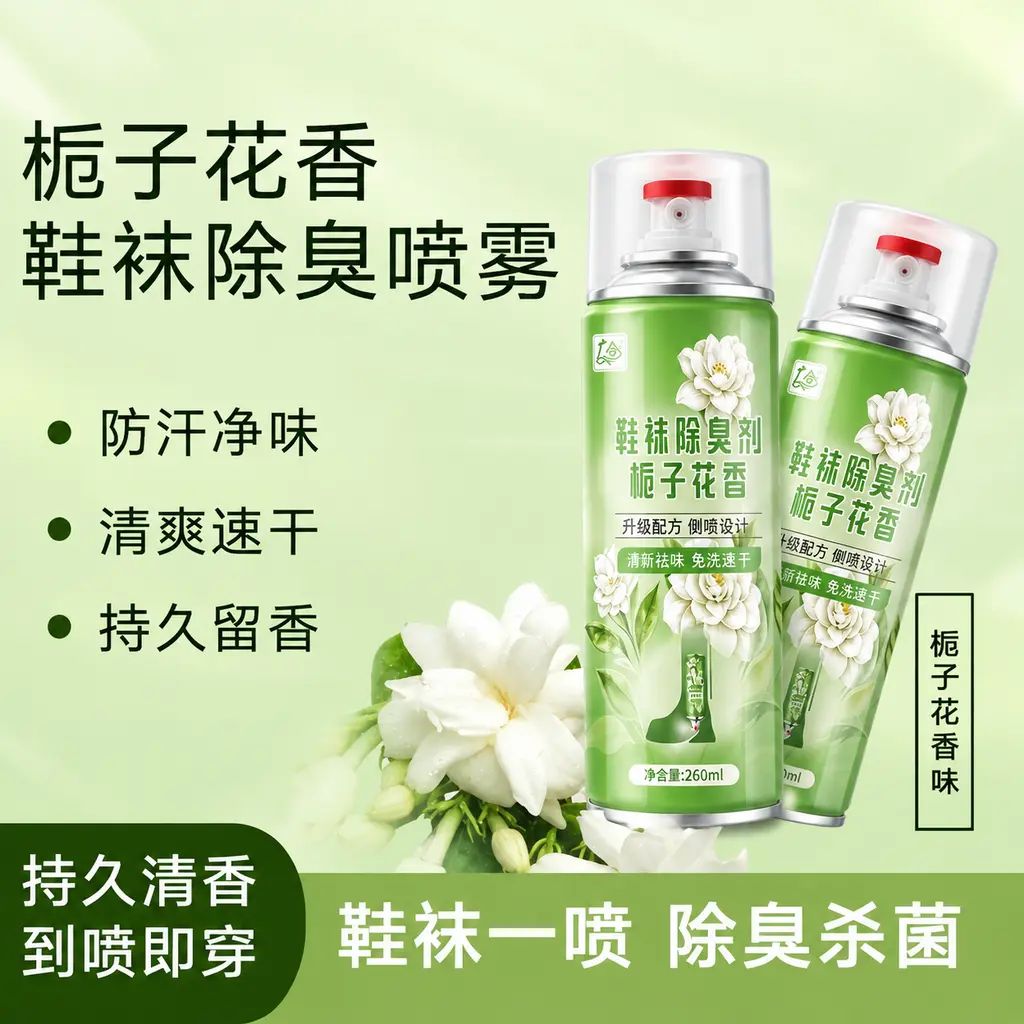 广合栀子花香鞋袜除臭剂喷雾