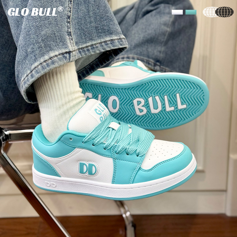 GLO BULL女鞋2025新款面包鞋厚底增高运动休闲鞋潮流拼色低帮板鞋