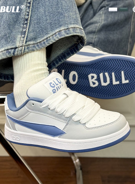 GLO BULL秋冬透气面包鞋情侣同款低帮运动厚底板鞋女休闲百搭男鞋