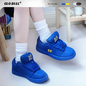 GLO BULL面包鞋百搭学生情侣鞋男女同款2024新款秋季蓝色厚底板鞋