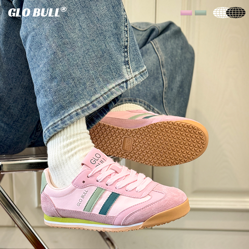 GLO BULL女鞋德训鞋2025新款秋季鞋子女生爆款百搭小众粉色阿甘鞋