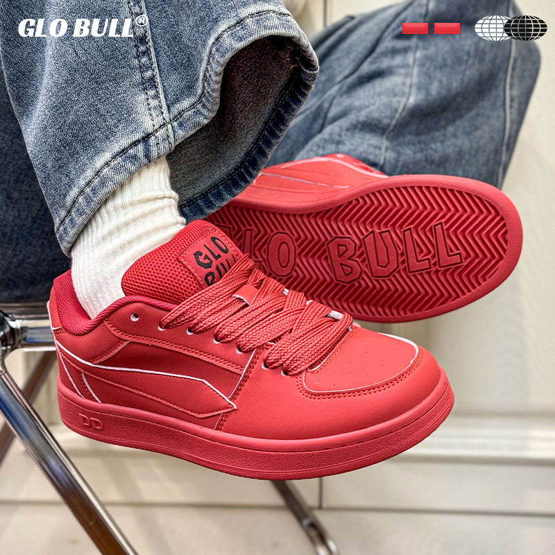 GLOBULL红色休闲面包鞋情侣同款