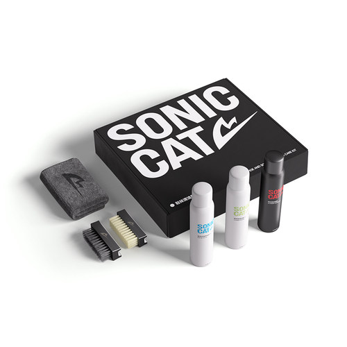 【北体共研】音速猫跑鞋袜清洁套装免洗泡沫清洗剂小白鞋去污神器