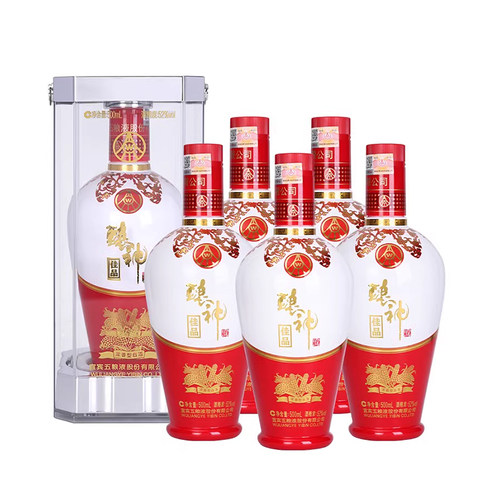 【2019年-2020年】五粮浓香酿神佳品52度浓香型白酒500ml*6瓶整箱