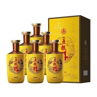 6瓶 五糧濃香 五糧醇金裝 50度濃香型白酒500ml 整箱裝