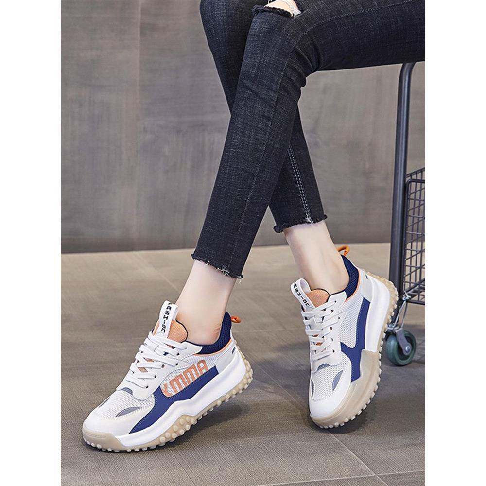 香港正品阿甘鞋内增高6CM橡胶软底老爹鞋防滑爬山鞋轻便跑步鞋女