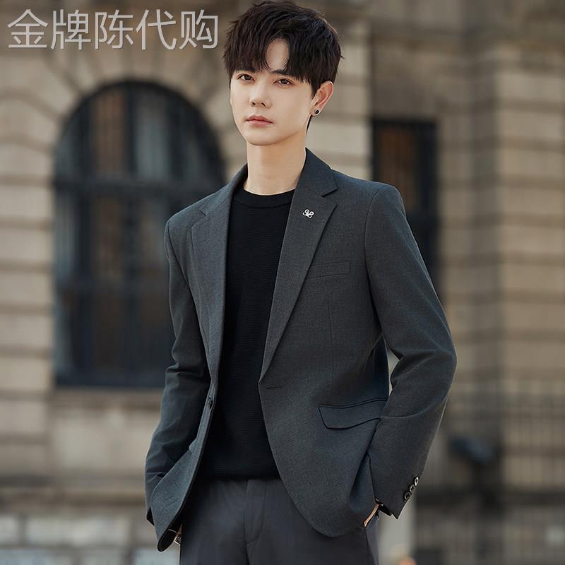 UASK西服套装男春秋季2026年新款商务休闲正装高级时尚男士两件套