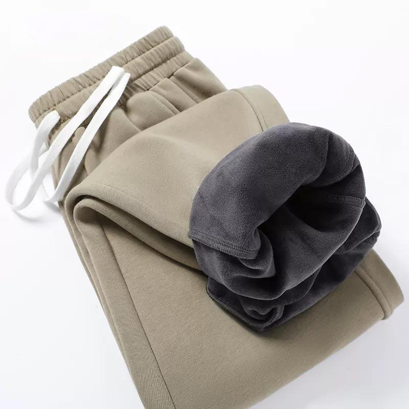 欧洲站保暖之王！保暖加绒休闲裤男款冬季潮牌束脚裤加厚运动裤