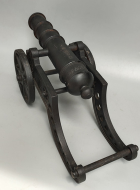 铁镇宅招财复古红衣大炮铁炮摆件