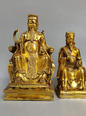 吕洞宾铜像摆件纯阳真人八仙家居