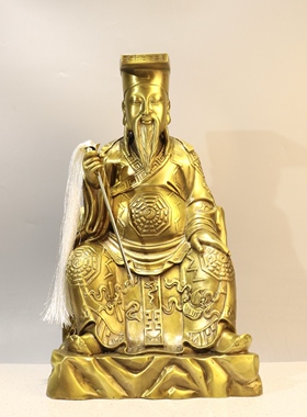 铜吕洞宾铜像摆件大号八仙吕祖