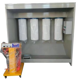 塑粉回收机静电喷粉房o自动脉冲清粉粉末回收柜喷塑设备高温烤漆