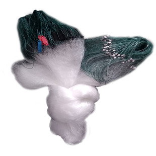 三层丝网浮网沉网小鱼网8分眼粘网一指粘鱼网1O00米小眼白鱼小河