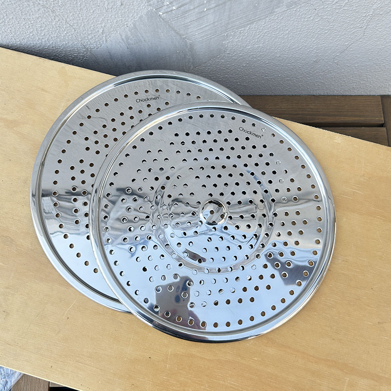 加厚304不g锈钢蒸屉隔水蒸架蒸笼片蒸帘大号隔层蒸锅篦子