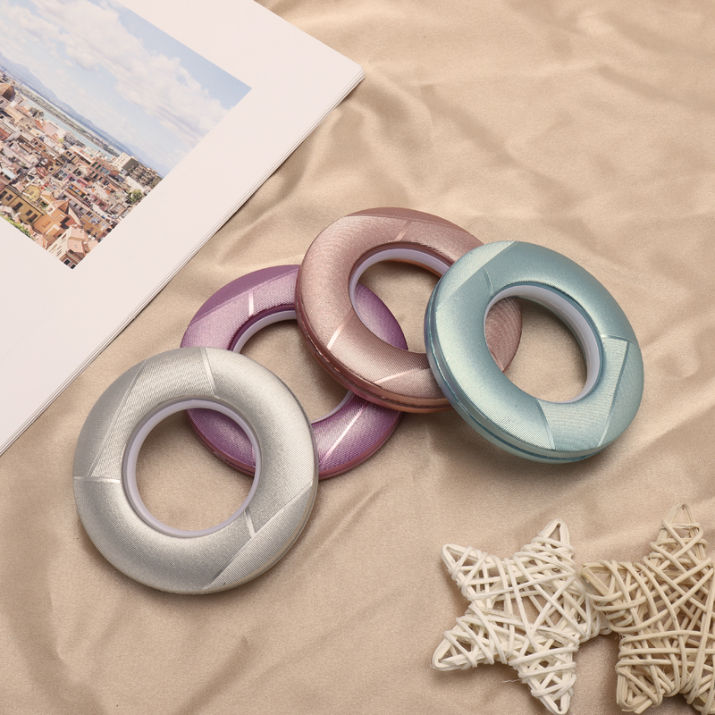 新款拼纹窗帘环挂环活扣罗马圈打孔扣环圈配件辅料环罗马杆圈