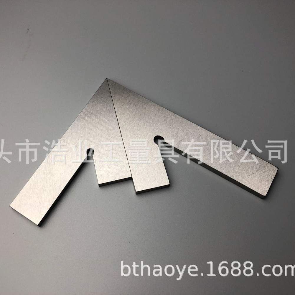 平口45度角尺 150x100 20宽 5mm厚 测量面手工研磨 DIN875/2标准