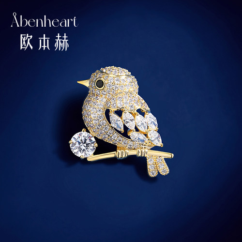 Abenheart喜鹊高档轻奢高级胸针