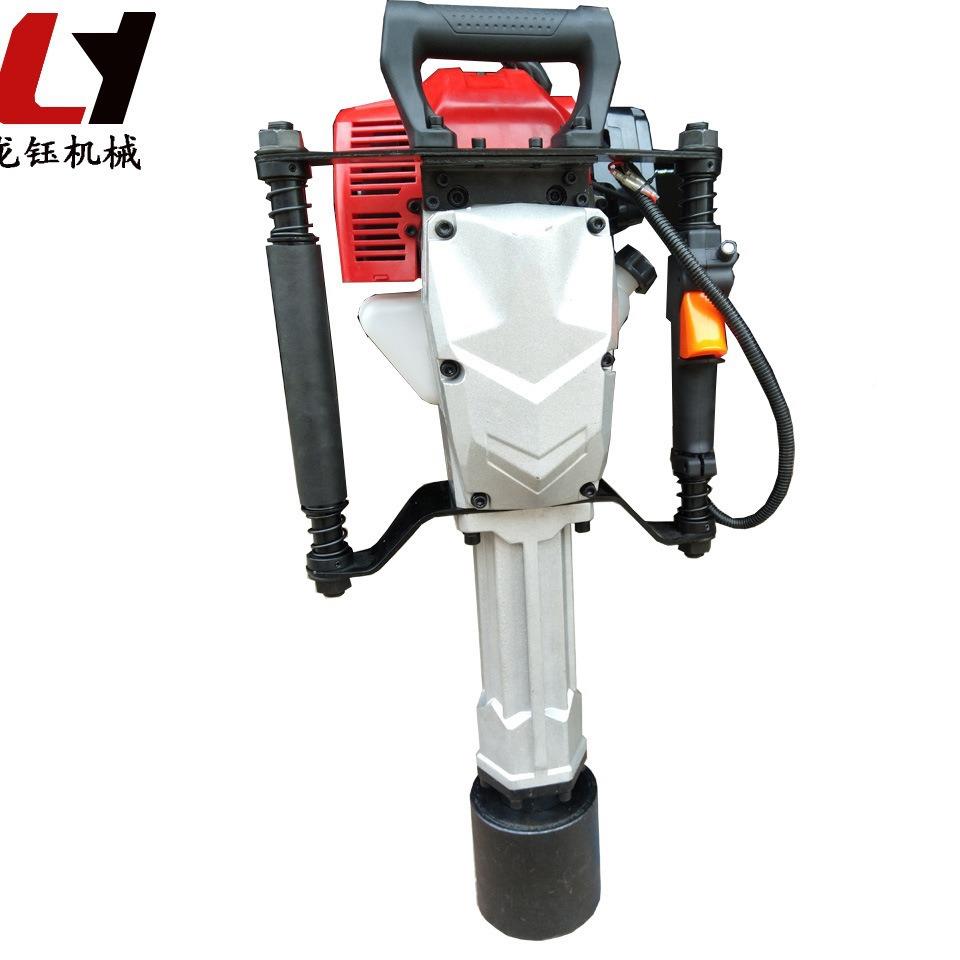 新款手提式松地打土机篱笆汽油打桩机加桩厚型手提式快无品牌/速